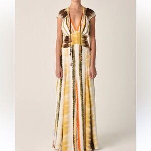 Silvia Tcherassi Marion Dress Multi Hazy Stripe